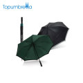 réflecteur parapluie Pongee 190T Long Shaft Automatique Double couches vent résistant fort parapluie golf